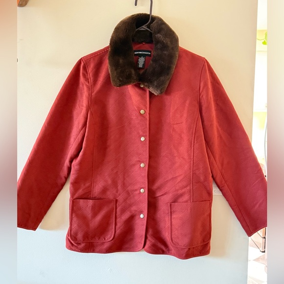 Norton McNaughton Jackets & Blazers - {Norton McNaughton}-Size: 10-Faux Suede Quilted Print Barn Jacket